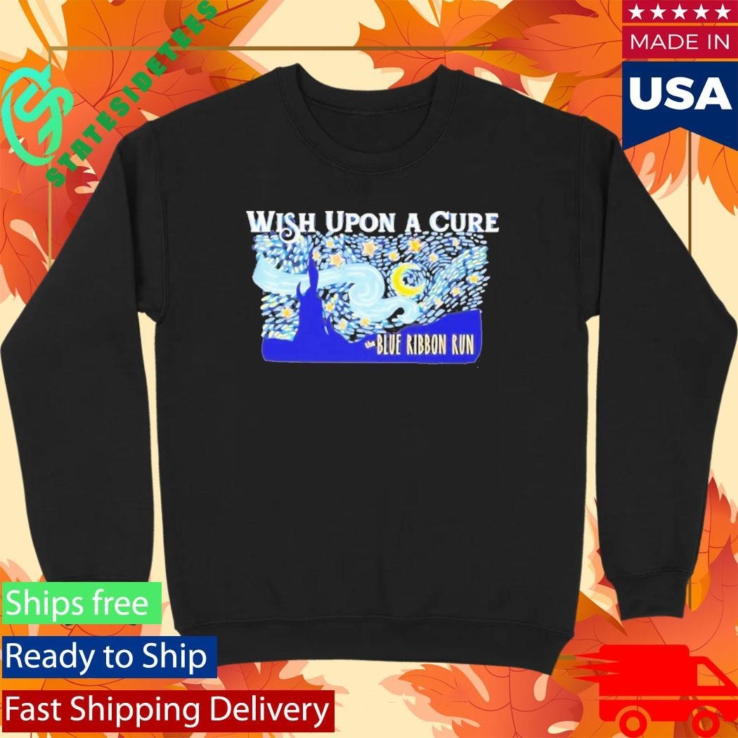 Wish Upon A Cure The Blue Ribbon Run Shirt