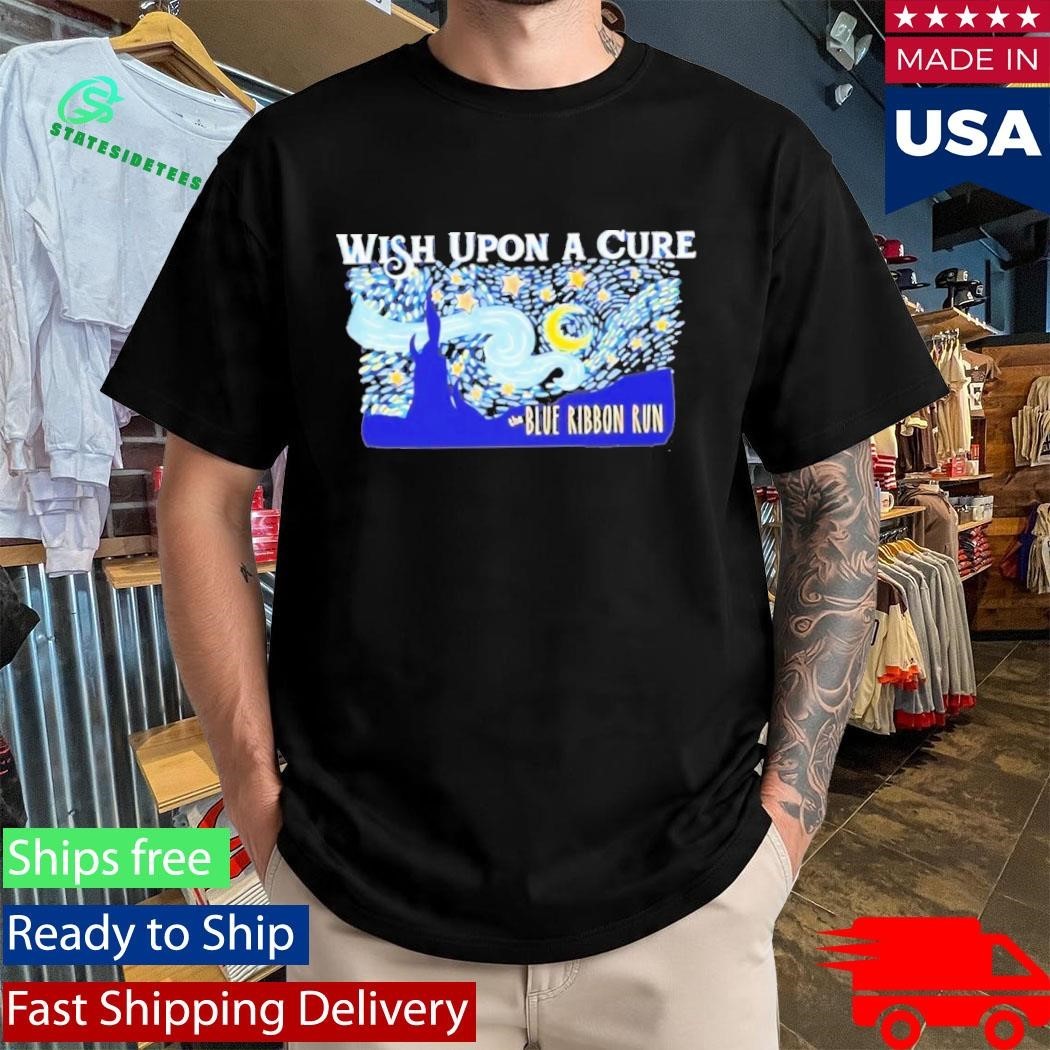 Wish Upon A Cure The Blue Ribbon Run Shirt