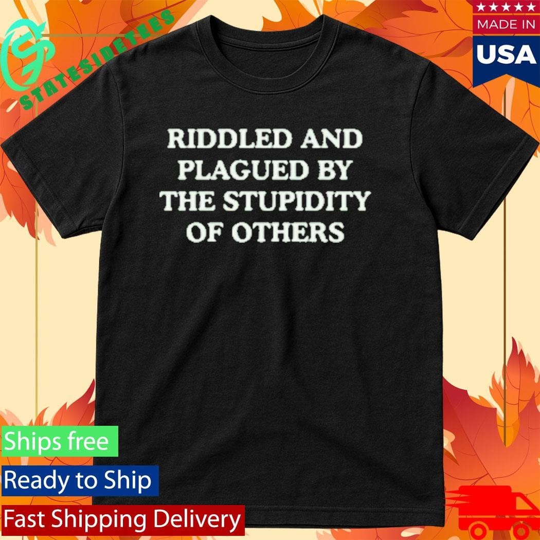 Wit Girl By Mads Mitch Riddled And Plagued Fitted Shirt