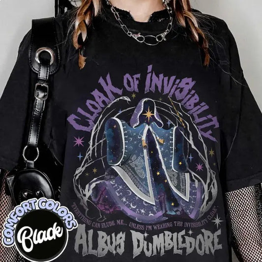 Wizard School Fandom Shirt, Cloak Of Invisibility,Hp Inspired  Shirt Wizarding World,Bookish Gift For Fan,Magic Wand Shirt