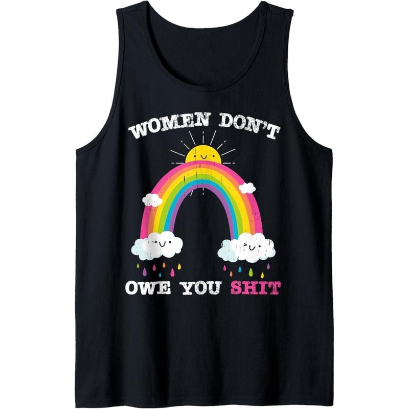 Women Dont Owe You Shit Positivity Feminist Shirt Tank Top MADE IN USA Hoodie, Sweatshirt | DripVista.com