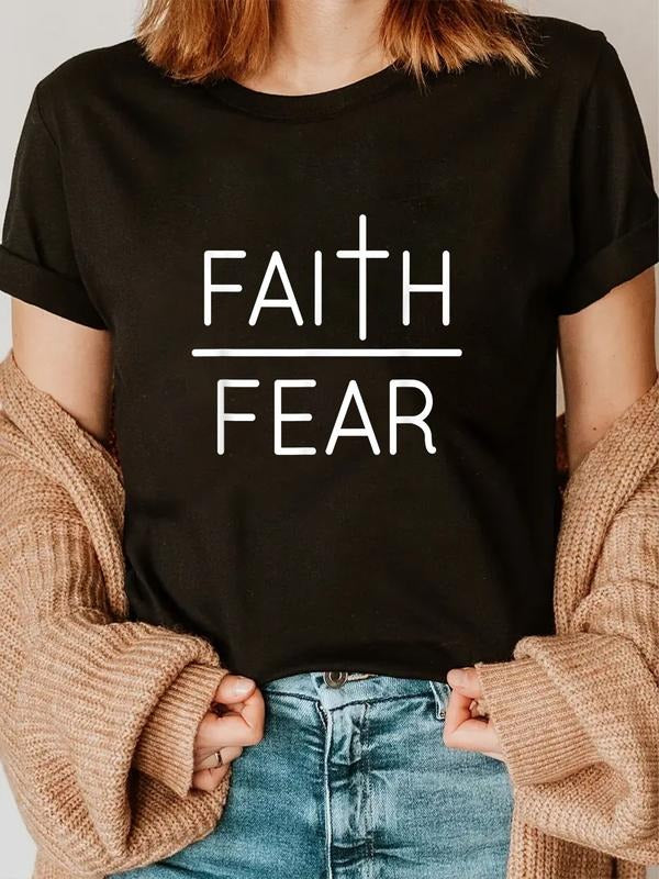cotton Faith Over FOG T-shirt for Men/Women T-Shirt casual Fashion graphic tees women Hoodie, Sweatshirt | DripVista.com