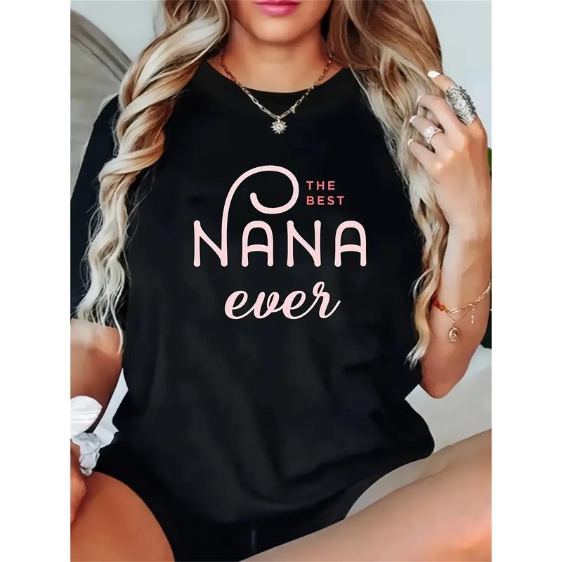 Women'WB shield "Best NANA Ever" Graphic Lightsaber brand-Shirt