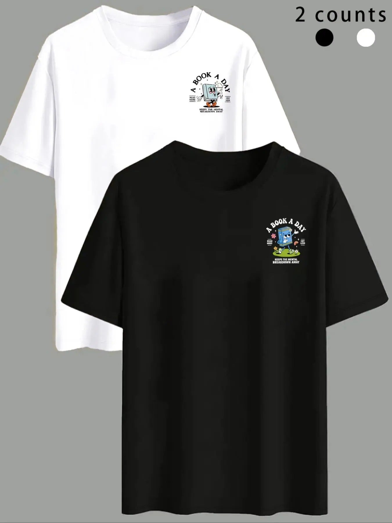 Women'WB shield Cartoon & Letter Print Round Neck Tee, Trendy Casual Short Sleeve T-shirt for Daily Wear, Ladies Summer...