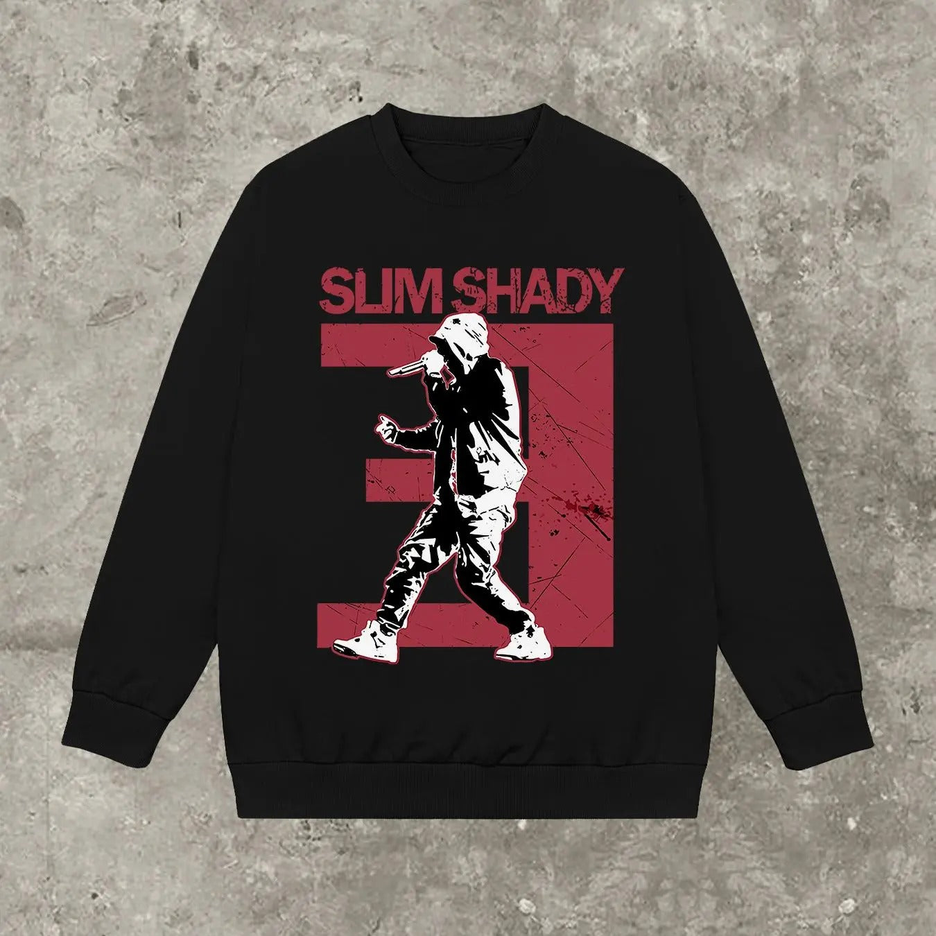 Women'WB shield Cartoon Figure & Letter Print Drop Shoulder Sweatshirt, Casual Long Sleeve Round Neck Pullover for Fall &...