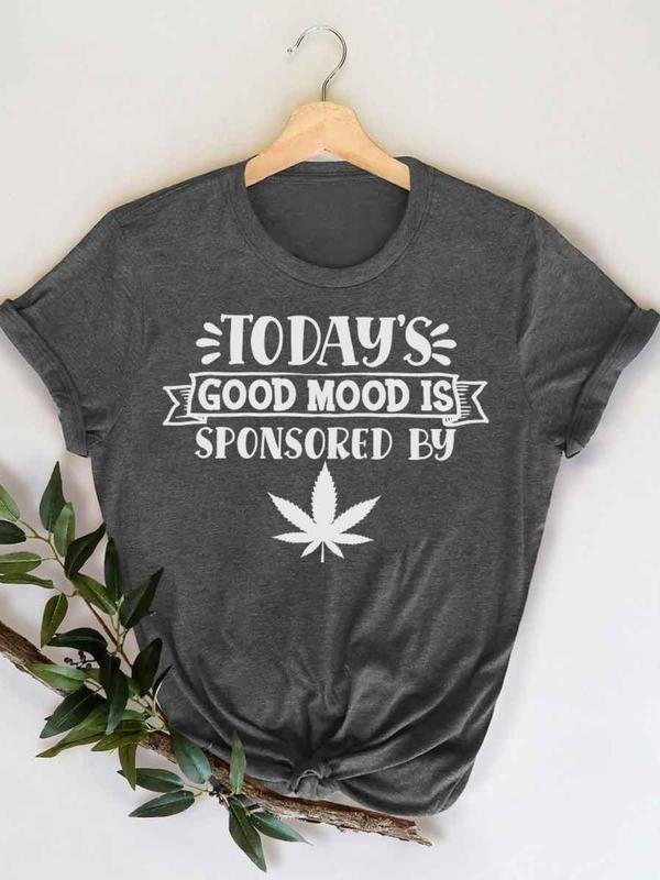 Women'WB shield Cartoon Frog & Letter Print Round Neck Tee, Trendy Casual Crew Neck T-shirt for Daily Wear, Ladies Summer...