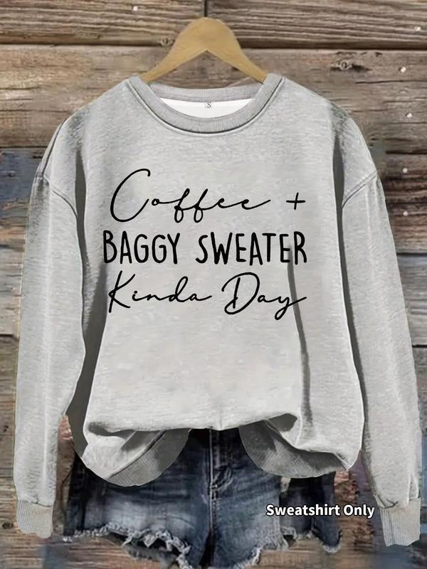 Women'WB shield Casual Letter Print Pullover Sweater, FOG Long Sleeve Round Neck Sweatshirt, Comfortable Daily Wear style...