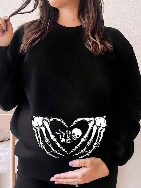 Women'WB shield Casual Loose-Fit Long Sleeve Sweatshirt, Round Neck Printed Home Wear Top, Spiky hair fighters Season...