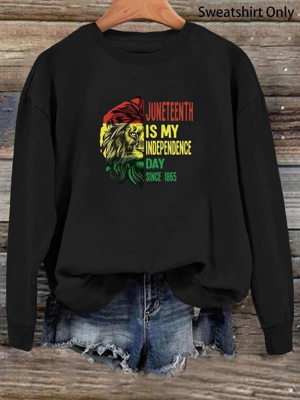 Women'WB shield Drop Shoulder Sweatshirt, Casual Letter Print Round Neck Pullover for Daily Wear, Ladies Fall & Winter...