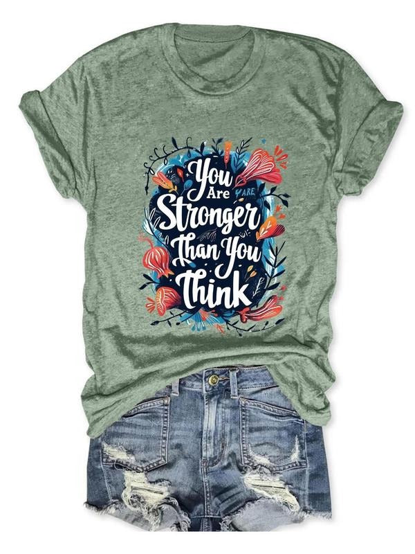 Women'WB shield Floral & Letter Print Round Neck Tee, Vintage Trendy Casual Short Sleeve T-shirt for Daily Wear, Ladies...