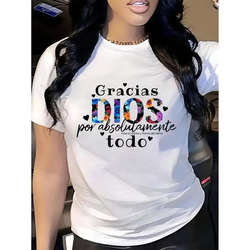 Women'WB shield Floral Letter Print T-Shirt | 100% | Casual Crew Neck | Short Sleeve | Lightweight & Stretchy | Machine...