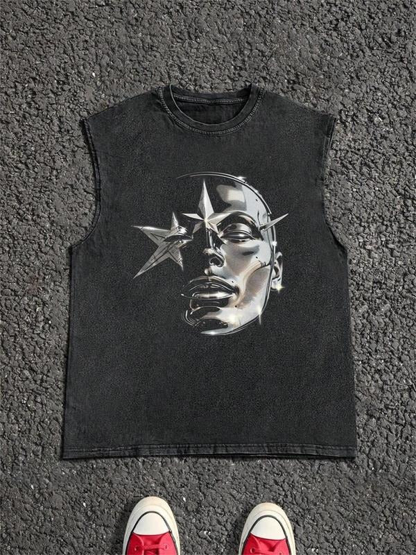 Women'WB shield Graphic Print Tank Top, Breathable Comfortable Sleeveless Top, Ladies Top for Indoor Outdoor Wear...