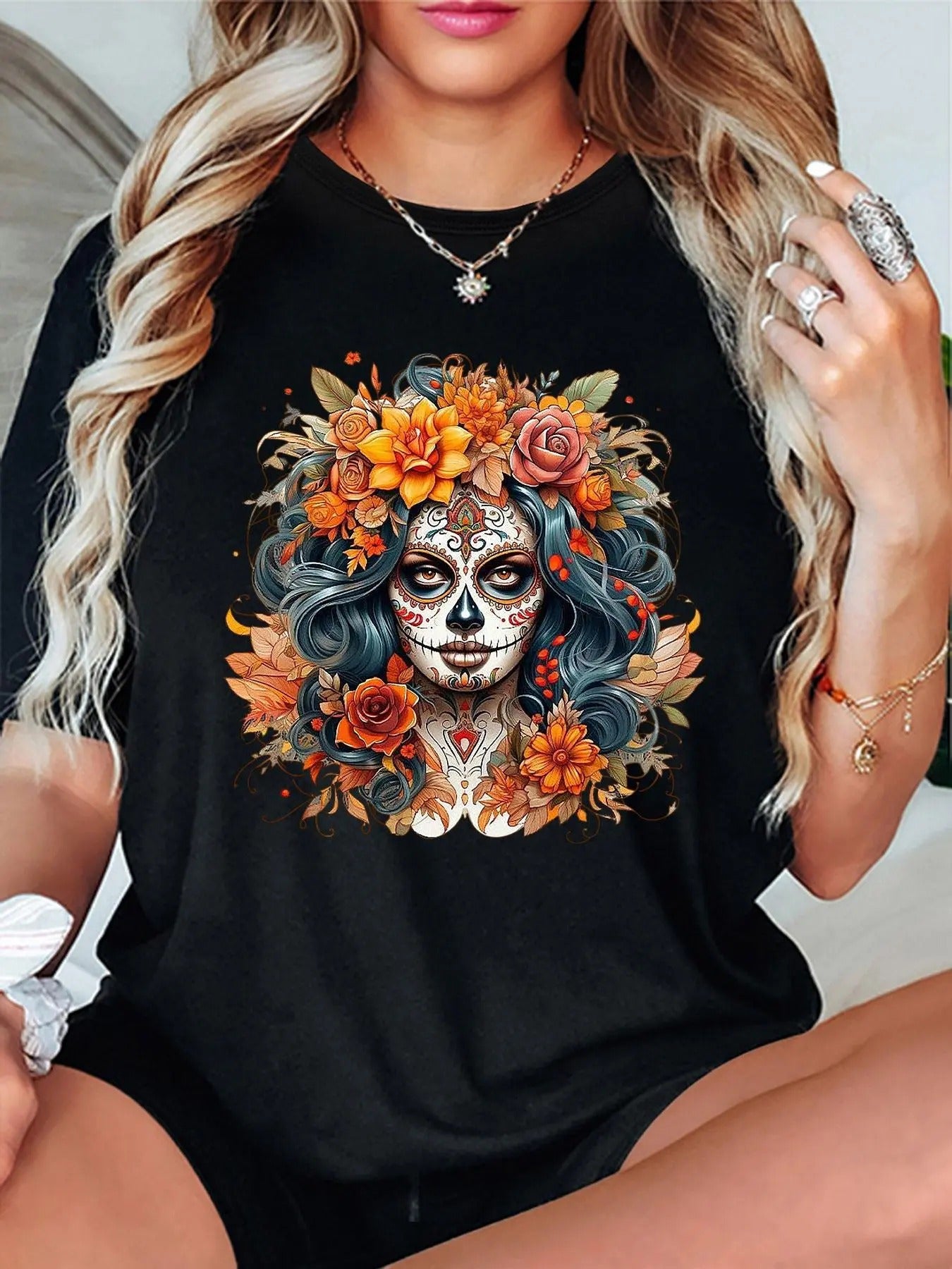 Women'WB shield Graphic Round Neck Tee, Casual Half Sleeve Crew Neck T-Shirt for Summer, Fashion Women'WB shield Top for...