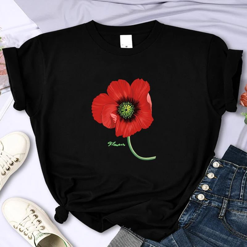 Women'WB shield High-Quality Summer Printing T-shirt 100% Cotton Casual Oversized Y2k Personality Sleeve Straw hat...