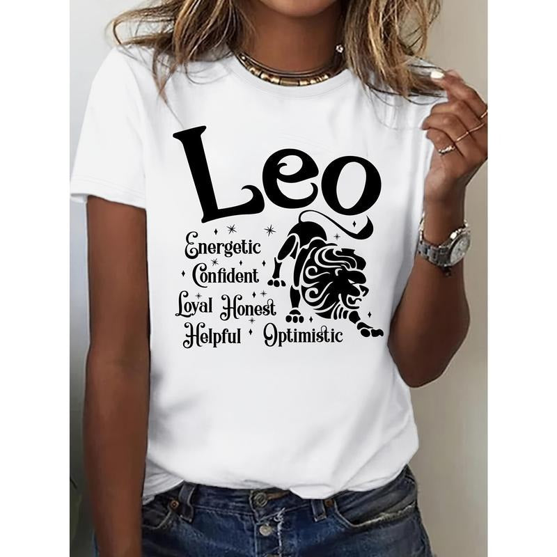 Women'WB shield Leo Zodiac Sign T-Shirt