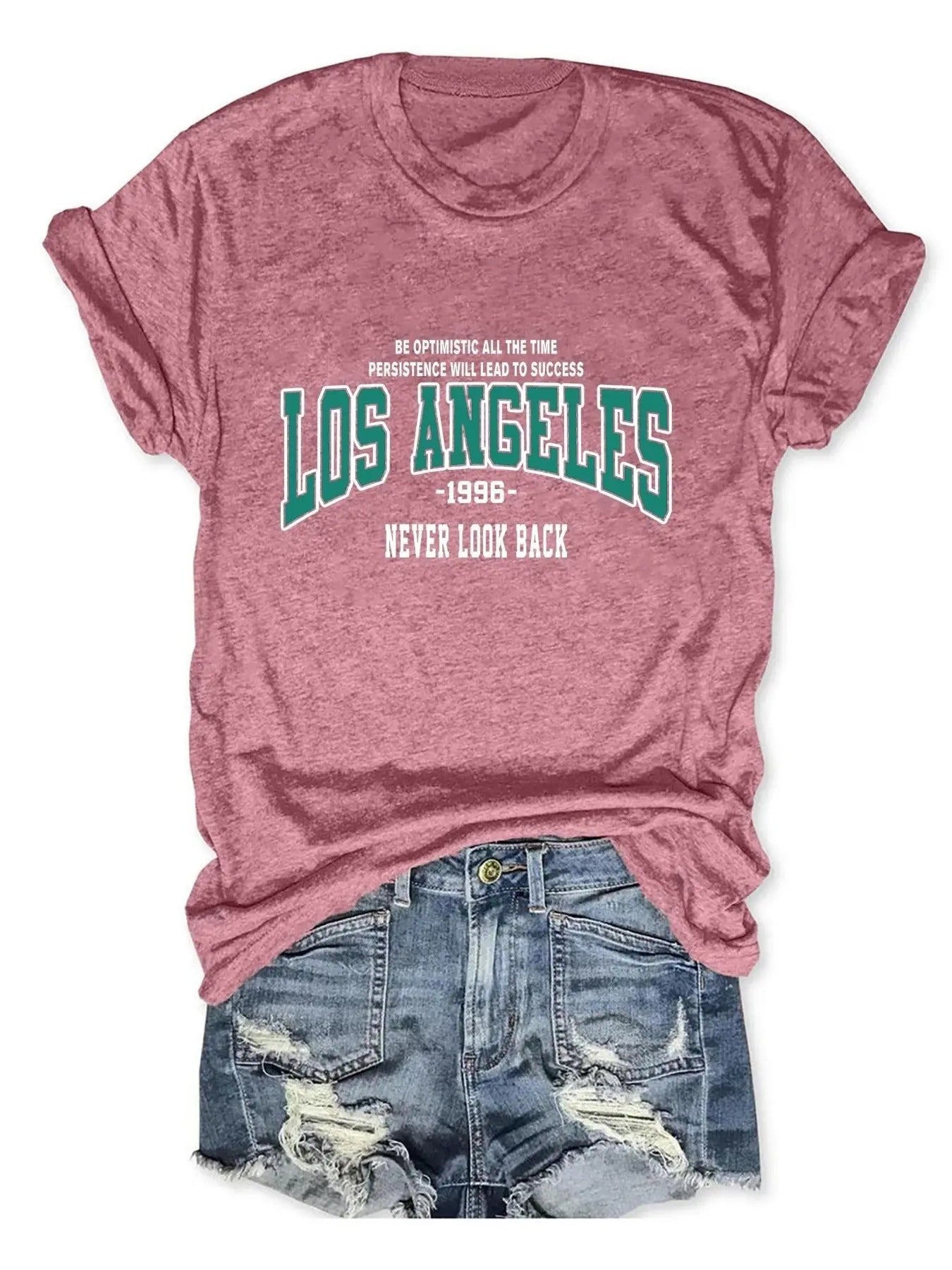 Women'WB shield Letter & "1996" Figure Print Round Neck Tee, Casual Short Sleeve T-shirt for Daily Wear, Ladies TNF for...