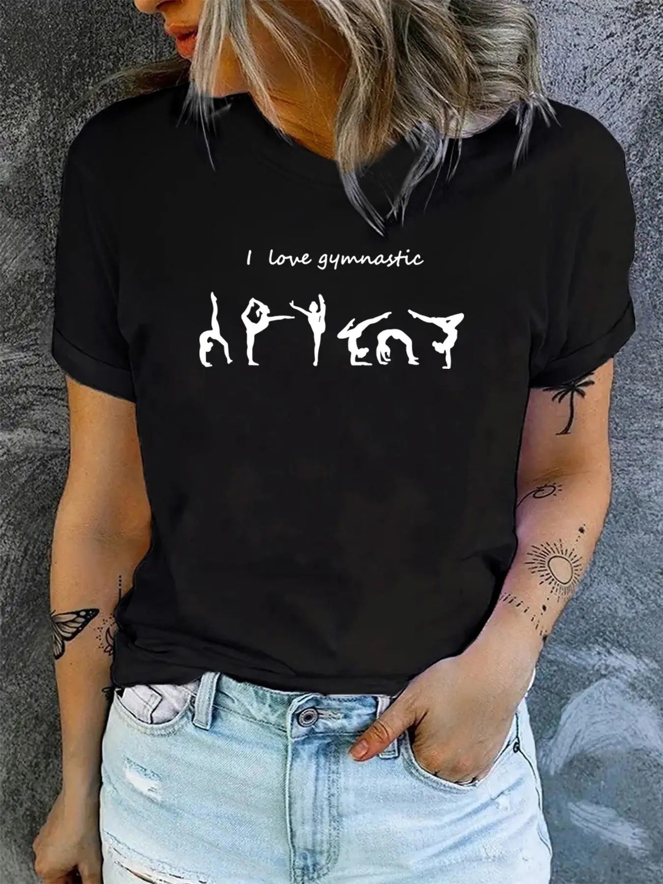 Women'WB shield Letter & Figure Print Round Neck Graphic Tee, Vintage Trendy Casual Short Sleeve T-shirt for Daily Wear, Ladies Spiky hair fighters Seasons Outfit style 02