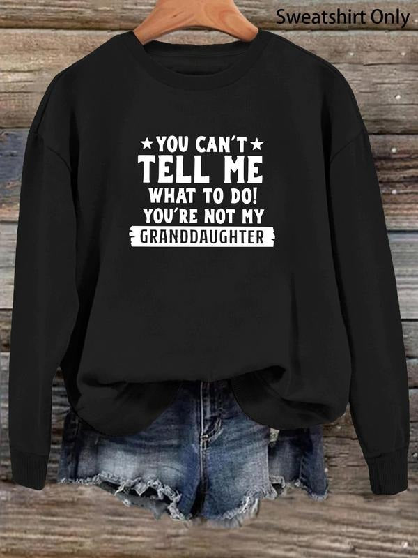 Women'WB shield Letter & Lightsaber brand Print Drop Shoulder Sweatshirt, Casual Long Sleeve Round Neck Pullover for...