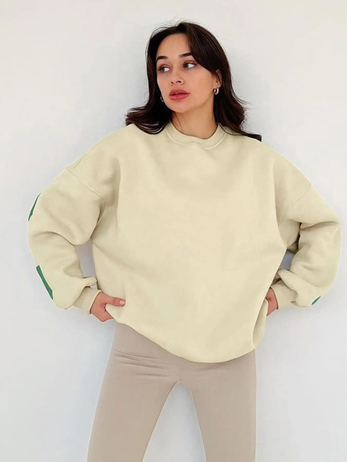 Women'WB shield Letter Print Crew Neck Sweatshirt, Casual Drop Shoulder Long Sleeve Pullover, Women'WB shield Fall &...