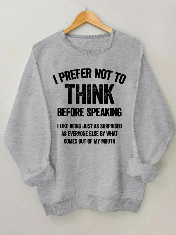 Women'WB shield Letter Print Crew Neck Sweatshirt, Casual Long Sleeve Pullover for Fall & Winter, Women'WB shield TNF for...