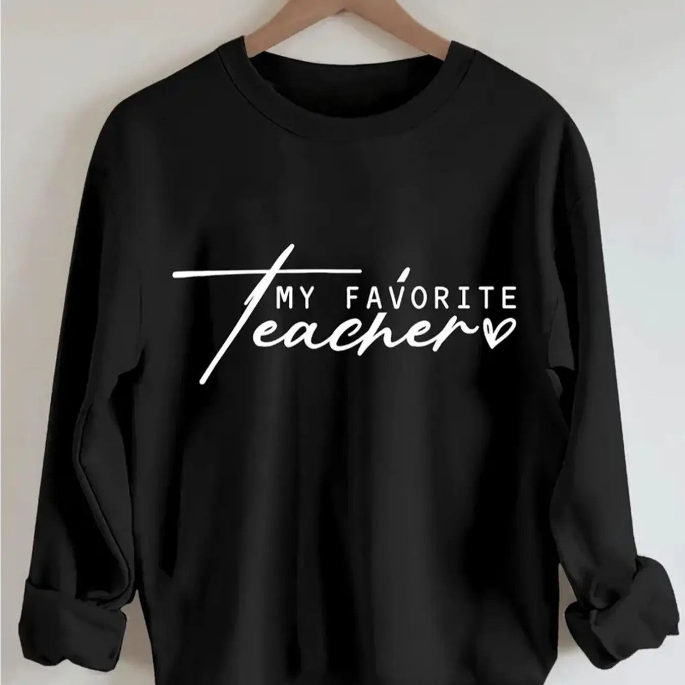 Women'WB shield Letter Print Crew Neck Sweatshirt, Casual Long Sleeve Pullover for Fall & Winter, Women'WB shield TNF for...
