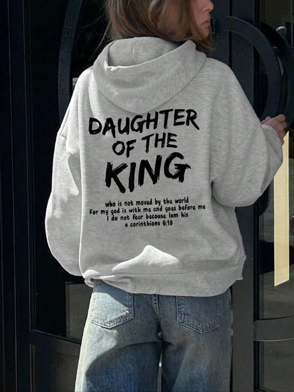 Women'WB shield Letter Print Drawstring Pocket Hoodie, Casual Long Sleeve Hooded Sweatshirt for Fall & Winter, Fashion...