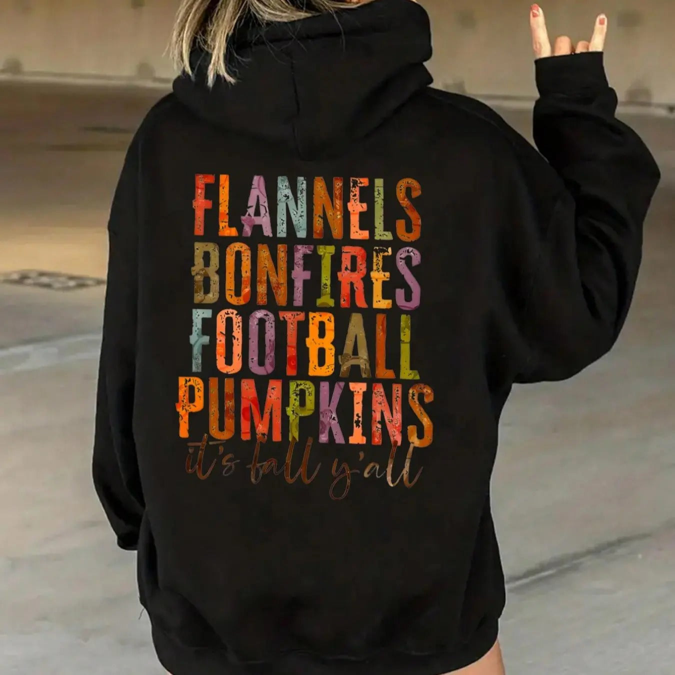 Women'WB shield Letter Print Drop Shoulder Hoodie, Fashion Casual Drawstring Pocket Hooded Sweatshirt for Daily Outdoor Wear, Women'WB shield Clothing for Fall & Winter