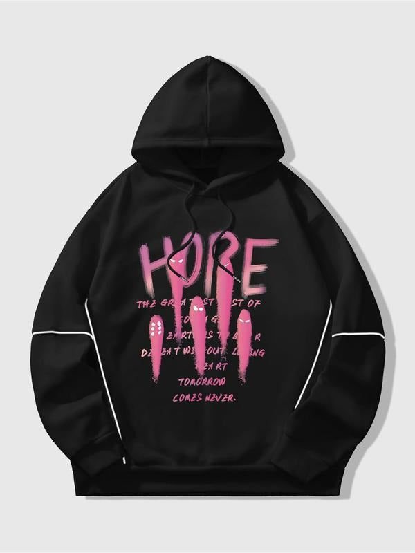 Women'WB shield Letter Print Hoodie, Fashion Casual Hooded Sweatshirt for Daily Holiday Outdoor Wear, Women Clothing for...