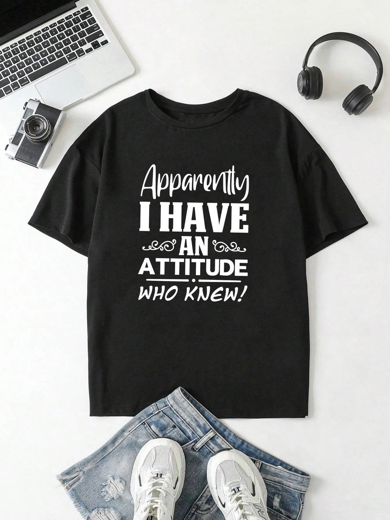 Women'WB shield Letter Print Round Neck Drop Shoulder Tee, Summer TNF Women Casual Short Sleeve Crew Neck T-Shirt for Summer, Women'WB shield Top for Daily Streetwear