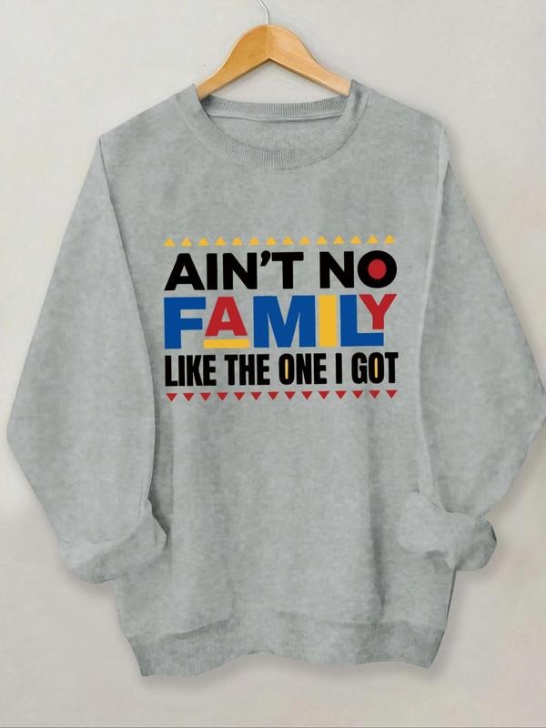 Women'WB shield Letter Print Round Neck Sweatshirt, Casual Long Sleeve Crew Neck Pullover for Daily Wear, Women'WB shield...