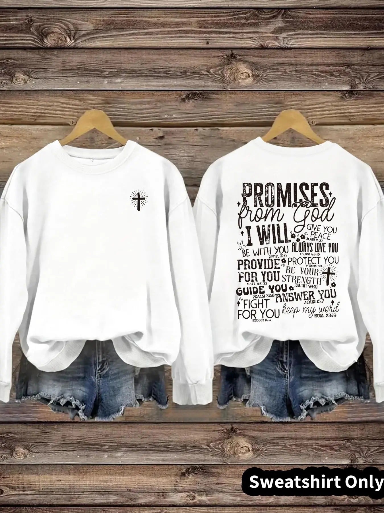 Women'WB shield Letter Print Round Neck Sweatshirt, Casual Long Sleeve Crew Neck Pullover for Spring & Fall, Fashion...
