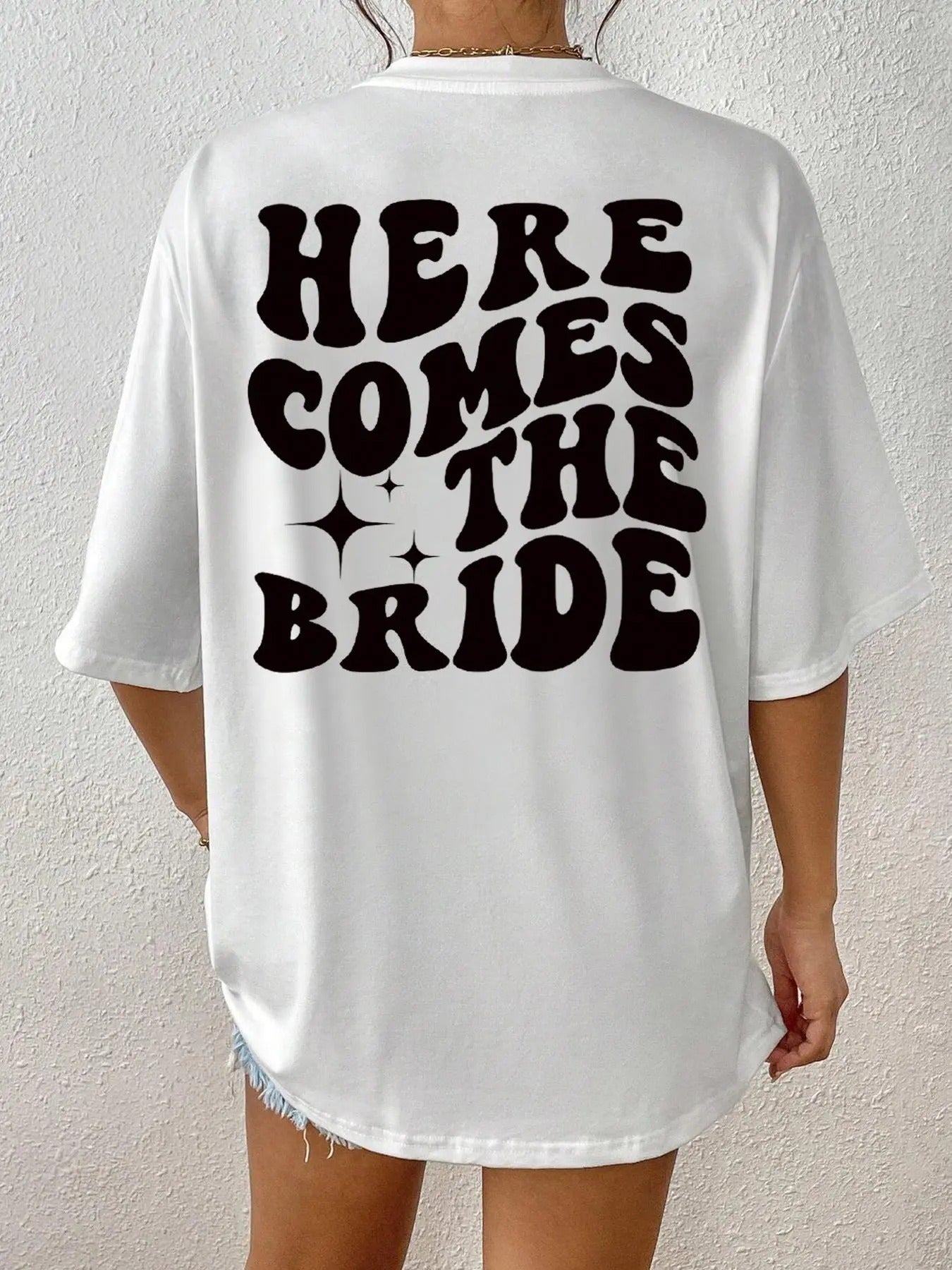 Women'WB shield Letter Print Round Neck Tee, Casual Drop Shoulder Half Sleeve T-shirt, Ladies Outfit for Daily Wear...
