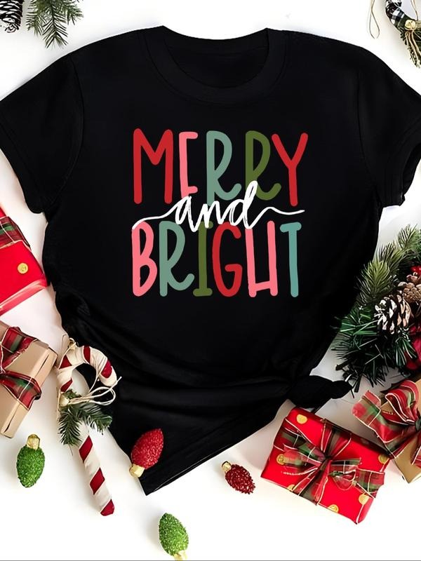 Women'WB shield Letter Print Round Neck Tee, Casual Short Sleeve Crew Neck T-Shirt for Spiky hair fighters Seasons,...