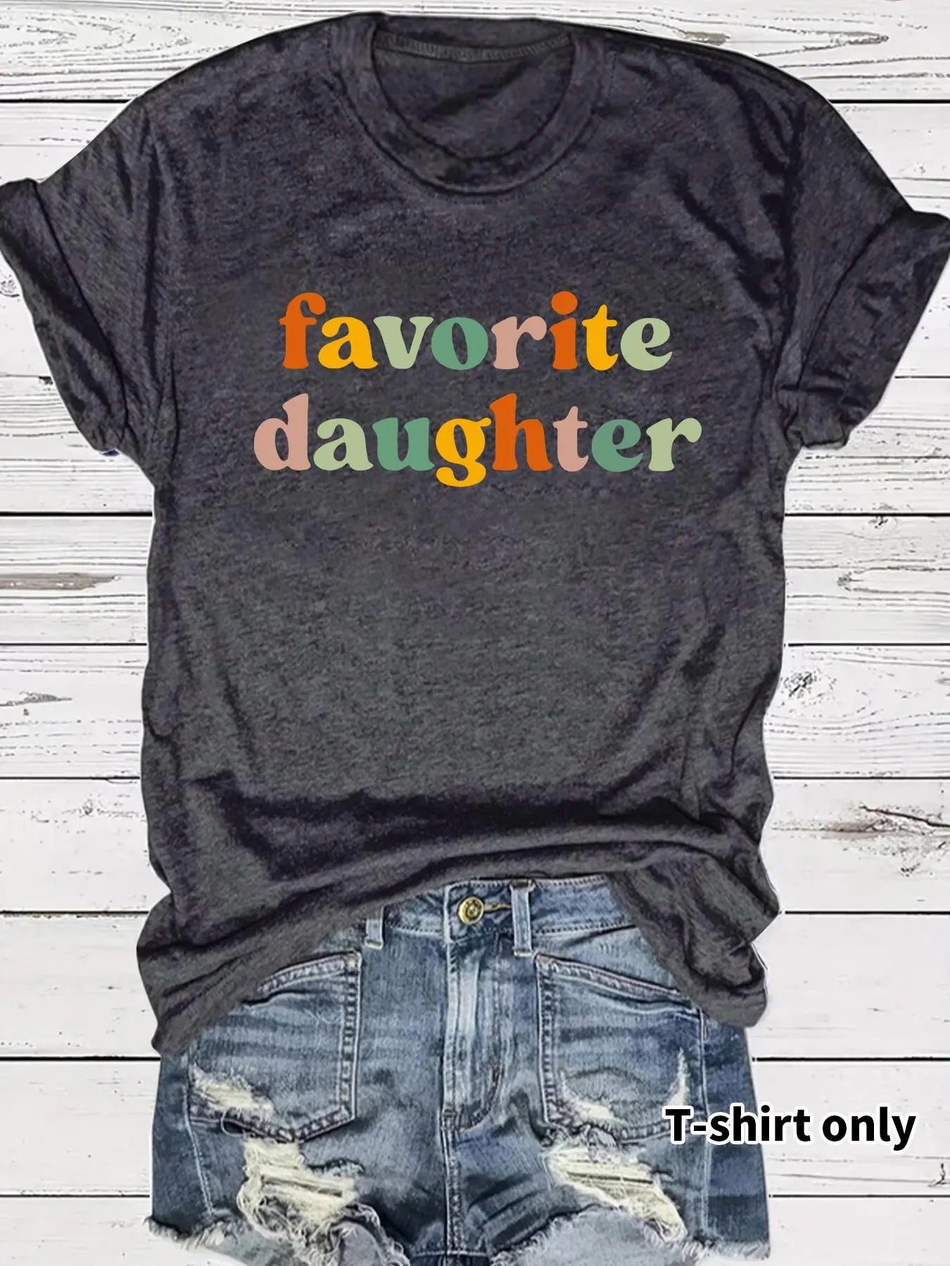 Women'WB shield Letter Print Round Neck Tee, Casual Short Sleeve Crew Neck T-Shirt for Summer, Fashion Women'WB shield...