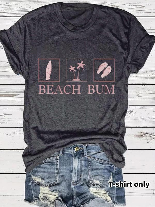 Women'WB shield Letter Print Round Neck Tee, Casual Short Sleeve Crew Neck T-Shirt for Summer, Fashion Women'WB shield...