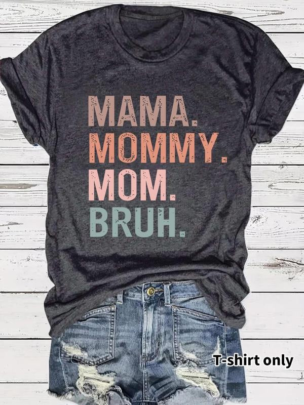 Women'WB shield Letter Print Round Neck Tee, Casual Short Sleeve Crew Neck T-Shirt for Summer, Fashion Women'WB shield...