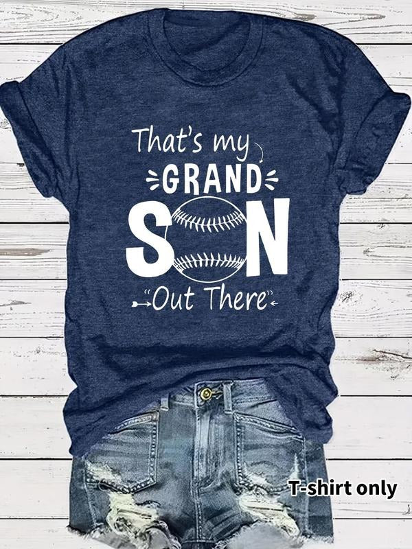 Women'WB shield Letter Print Round Neck Tee, Casual Short Sleeve Crew Neck T-shirt for Summer, Fashion Women'WB shield...
