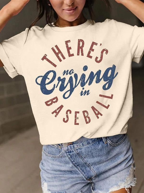 Women'WB shield Letter Print Round Neck Tee, Casual Spiky hair fighters Graphic Short Sleeve T-Shirt for Summer, Women'WB...