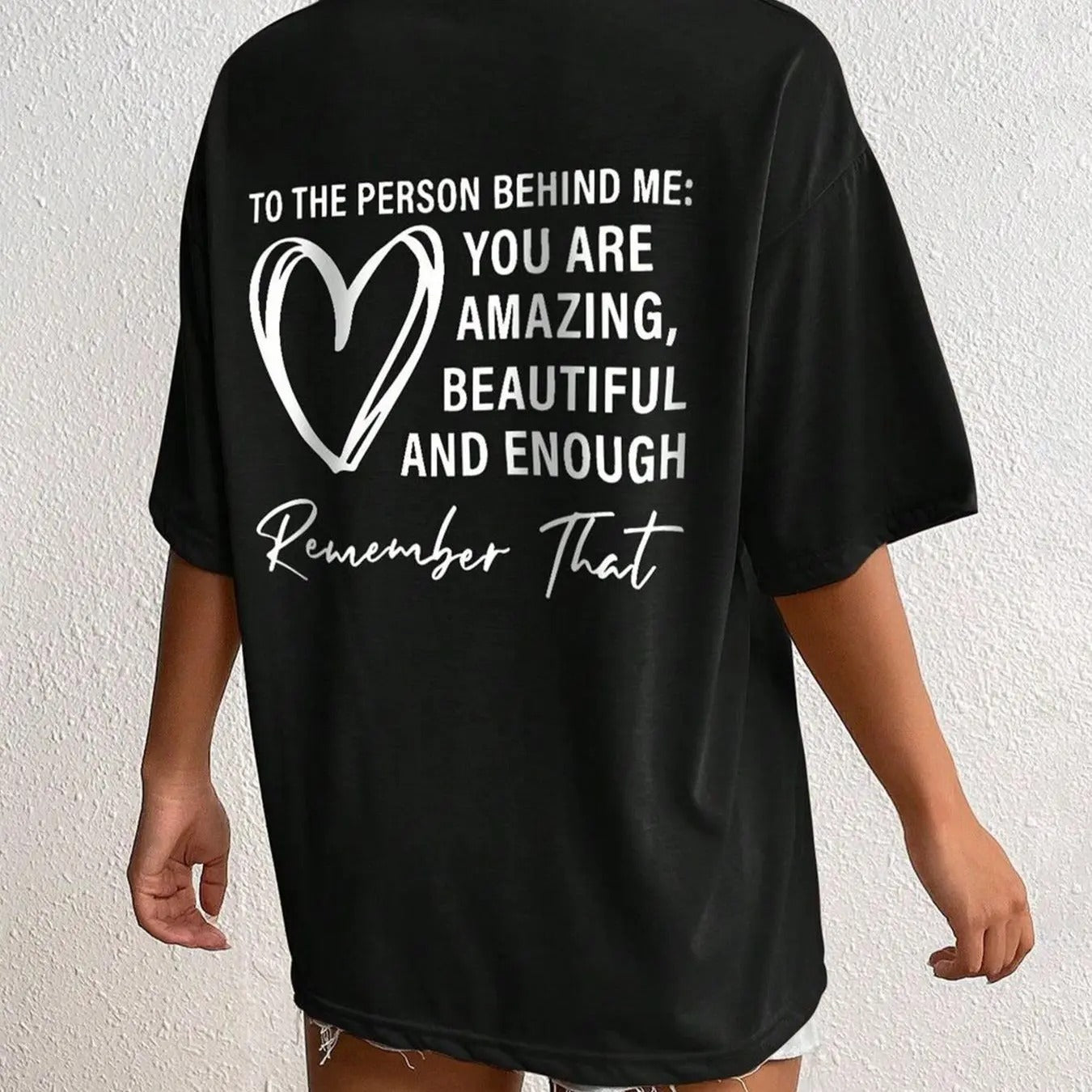 Women'WB shield Letter Print Round Neck Tee, Fashion Casual Crew Neck T-shirt for Daily Outdoor Wear, Women'WB shield Top for Summer Wear