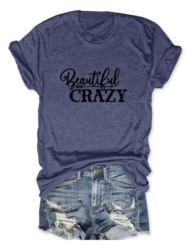 Women'WB shield Letter Print Round Neck Tee, Trendy Casual Short Sleeve Crew Neck T-shirt for Daily Wear, Ladies Spiky...
