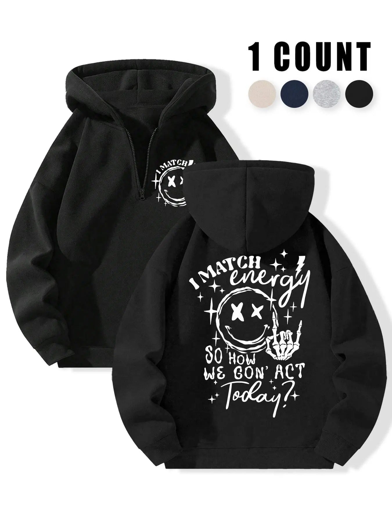 Women'WB shield Letter Print Thickened Hoodie, Fashion Casual Hooded Sweatshirt for Daily Holiday Outdoor Wear, Women...
