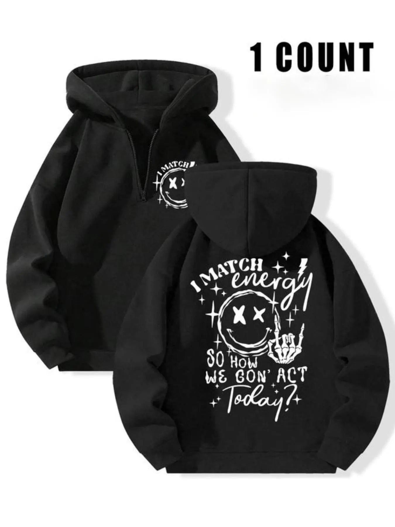 Women'WB shield Letter Print Thickened Hoodie, Fashion Casual Hooded Sweatshirt for Daily Holiday Outdoor Wear, Women...