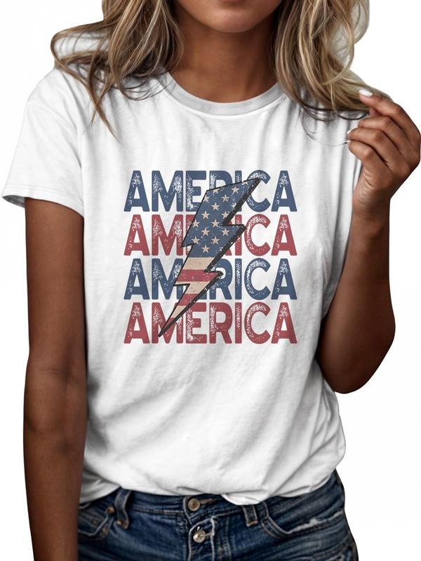 Women'WB shield Letter Striped Lightsaber brand Print Round Neck Tee, Casual Short Sleeve T-shirt for Daily Wear, Ladies...