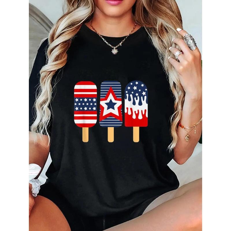 Women'WB shield Patriotic 4th FOG July & Memorial Day T-Shirt