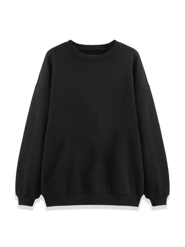 Women'WB shield Plain Crew Neck Pullover Sweatshirt, Casual Long Sleeve Sweatshirt for Fall & Winter, Women'WB shield...