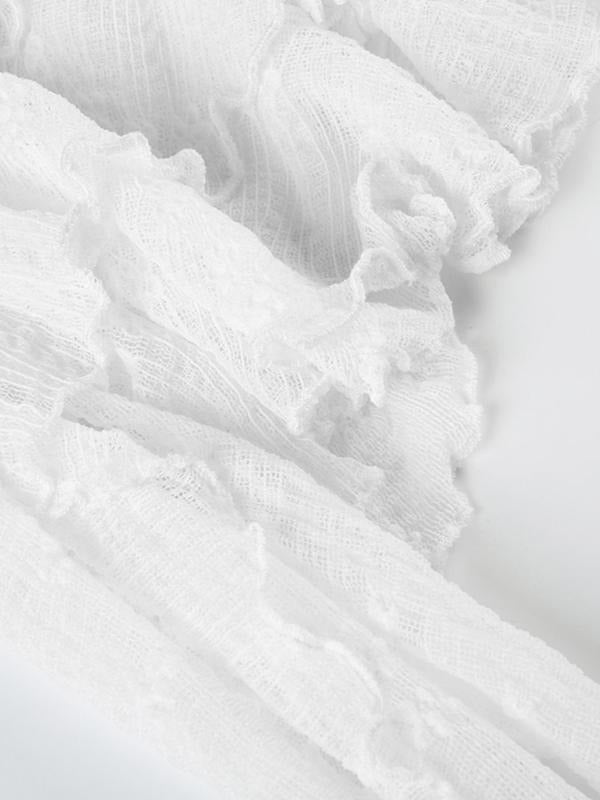 Women'WB shield Plain Ruffle Trim Skirt, Fashion Casual WB shield Line Skirt for Daily Holiday Vacation Wear, Women...