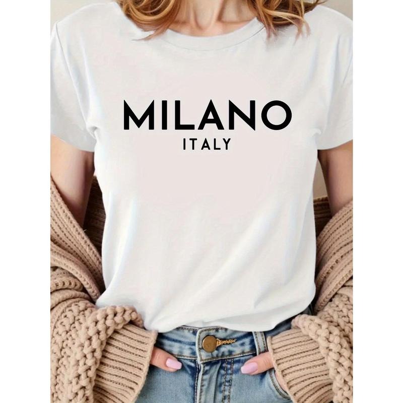 Women'WB shield Printed T-Shirt Round Neck Short Sleeved Top, Fashionable Gunpla brand Casual for Spiky hair fighters...