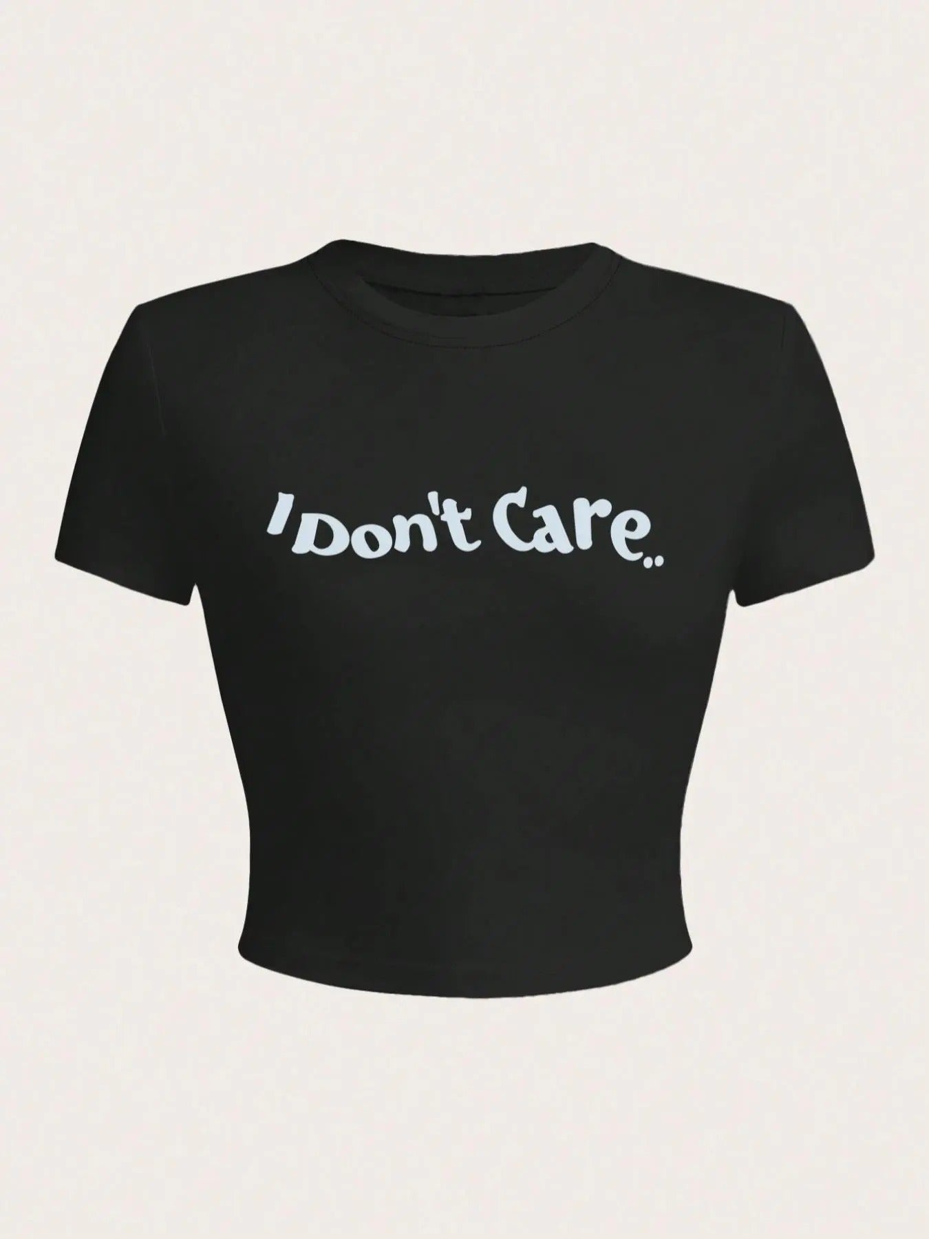 Women'WB shield Slogan Print Round Neck Crop Tee, Casual Short Sleeve Crew Neck T-Shirt for Spiky hair fighters Seasons,...