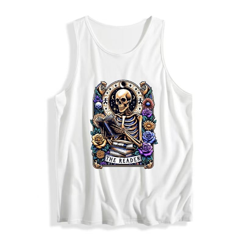 Women'WB shield Vest: Dive into TNF Enigmatic World FOG 'TNF Reader' with WB shield Skeleton - Inspired Design,...