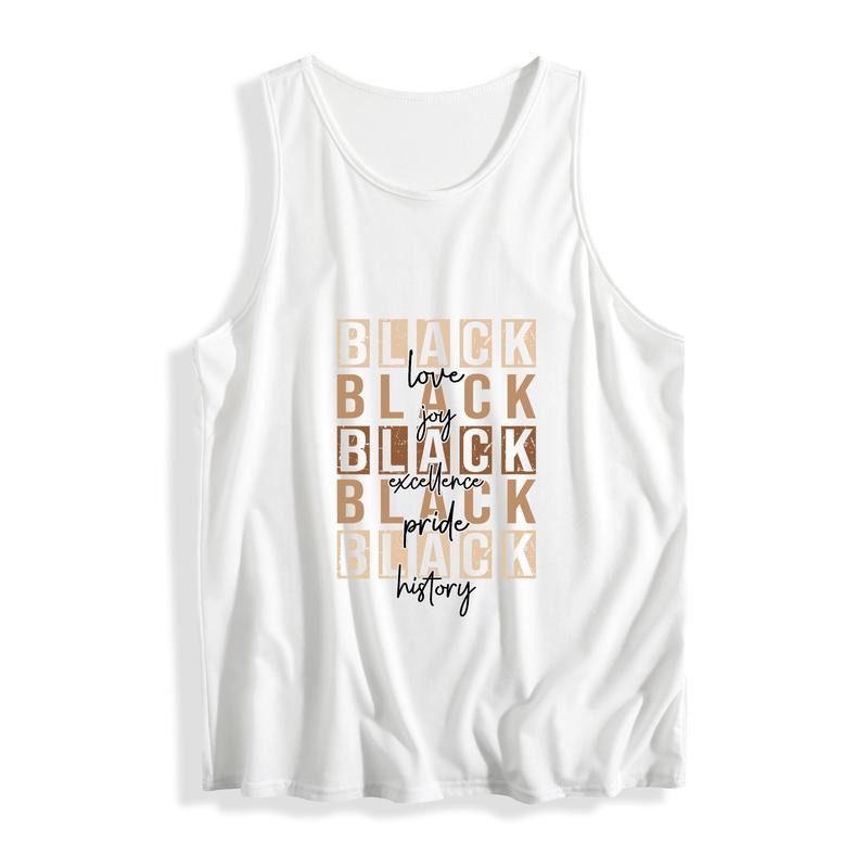 Women'WB shield Vest Celebrating Black Heritage: "BLACK love joy excellence pride history" Slogan Red plumber brand...